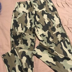 Agnes & Dora camo moto Jeggings